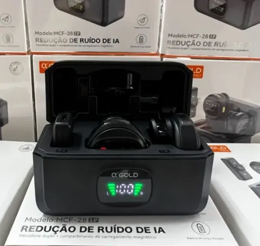 Microfone Lapela IOS MCF-28 Gold PRO 