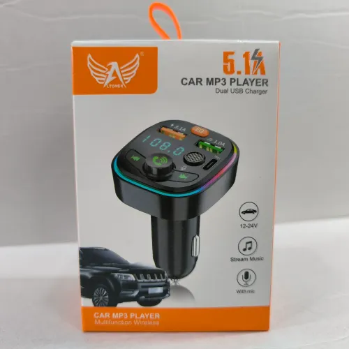 Transmissor FM Bluetooth com USB para carregar celular 