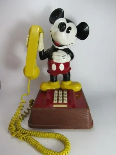 TELEFONE TEMÁTICO do MICKEY MOUSE. Não testado por ausência de linha telefônica. Serve par