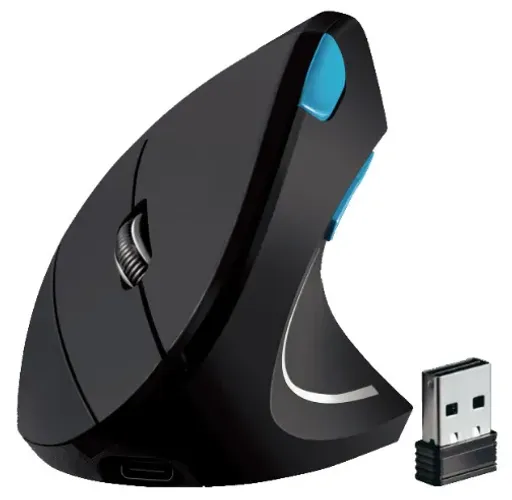 Mouse Ergonômico Sem Fio Para Computador Bluetooth Knup KP-MU025