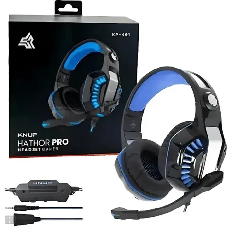 Headset Gamer Knup Hathor Pro KP-491 - Com Microfone e Som Estéreo!