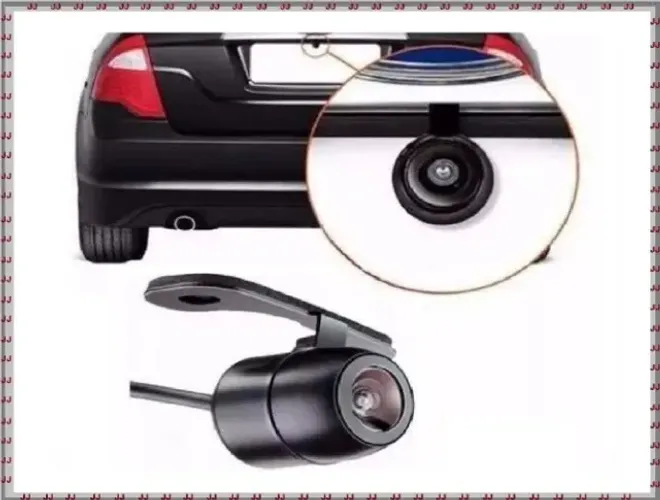 Kit Espelho Retrovisor Monitor Tela Lcd 4.3 e Câmera de Ré K57