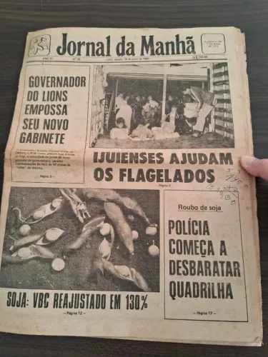 Edição Do Jornal Da Manhã Do Dia 16-07-1983 -Antiguidade
