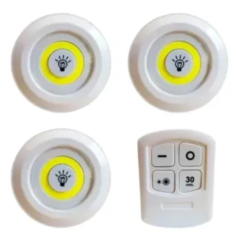 Kit Luminária Led sem fio com Controle Remoto B-Max BM-L11
