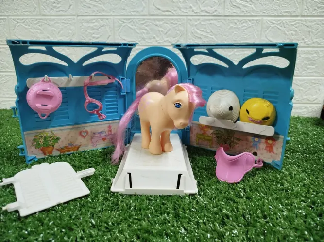 my little pony meu pequeno pônei playset pônei palace da estrela anos 80.