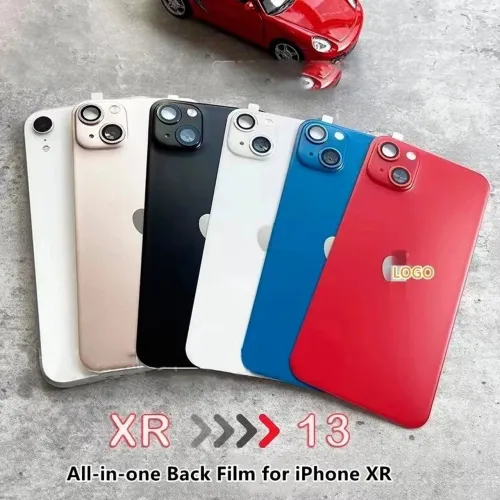 PELÍCULA DE PROTEÇÃO TRASEIRA COM LENTE PARA IPHONE XR  X 11 12