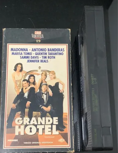 Fita Filme Grande Hotel Vhs Caras Videoteca 19 Com Madona