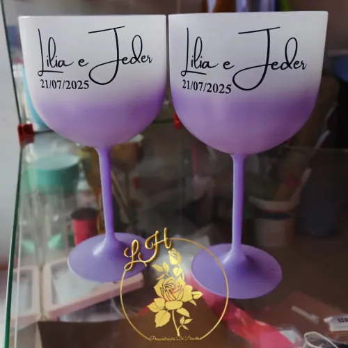 20 Taças de Gin Degradê Personalizadas para Eventos  