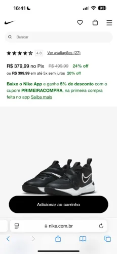 Tênis Nike original novo