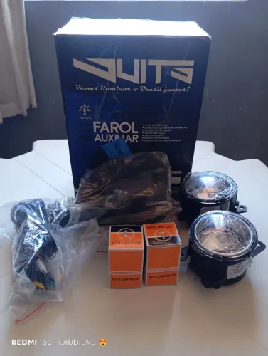 Kit Farol auxiliar de milha Logan/Sandero/clio/Duster