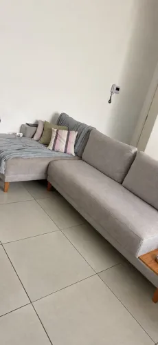 Sofá Linho com Chaise