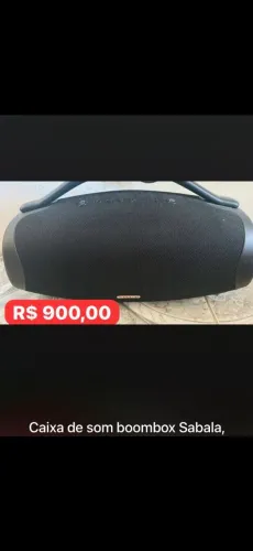 Caixa De Som boombox Sabala bluetooth 5.4 200w-dr909 App 39000mah 30H Preto