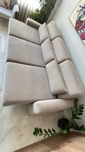 Sofá Lider Interiores 3 lugares com chaise