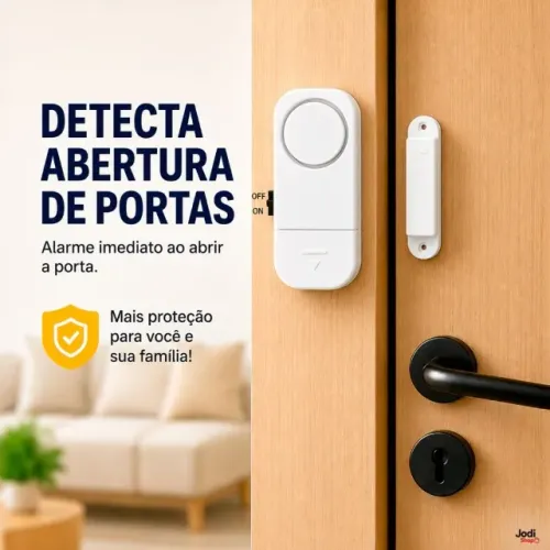 Alarme Sonoro para Portas e Janelas, qualquer tentativa de abertura dispara um alerta alto