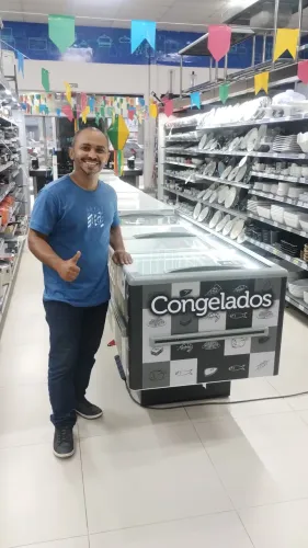 ILHA DUPLA AÇÃO 2 METROS 568 LITROS COM ILUMINAÇÃO DE LED FRICON 
