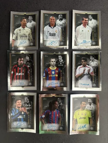 9 figurinhas especiais - GOATS álbum topps UEFA 2023/24 - RARAS
