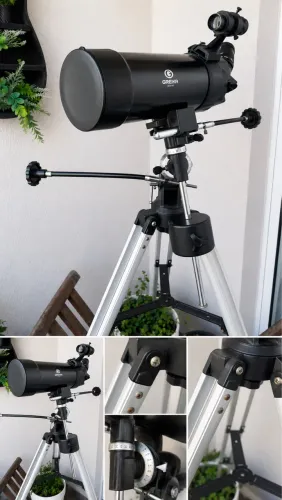 TELESCÓPIO GREIKA MAKSUTOV-CASSEGRAIN F1250 D90MM COMPLETO