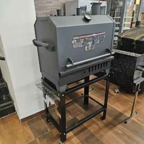 Defumador Profissional com Carrinho Pit Smoker T-6 Artmill