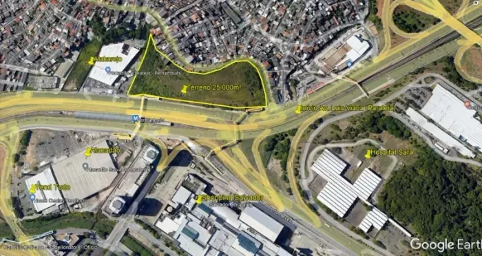 Excelente terreno comercial, 25.000m², à venda em Pernambués, vizinho ao Caminho das Árvor