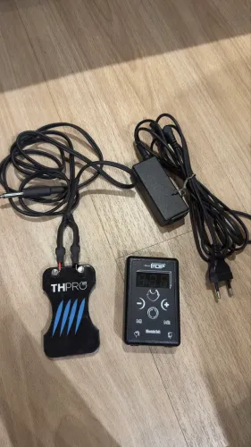 Fonte de Tatuagem PS Mini Pop Electric Ink + Pedal TH Pro