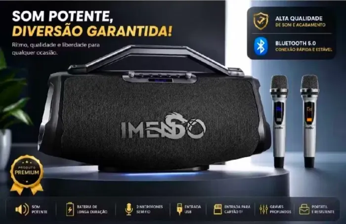 Caixa de som Bluetooth 