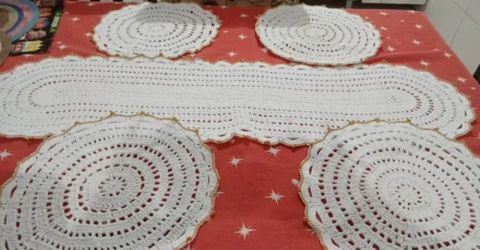 Trilho de croche com 4 souplast 
