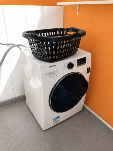 Máquina de lavar roupa usada