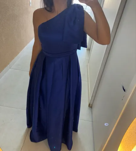 Vestido de festa azul royal