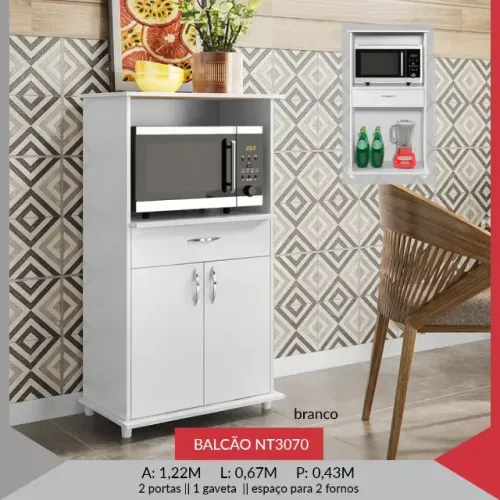 BALCÃO PARA FORNO E MICRO ONDAS 