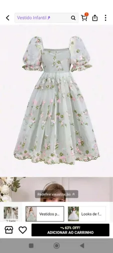 Vestido de festa infantil