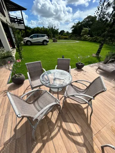 Conjunto completo área externa e piscina