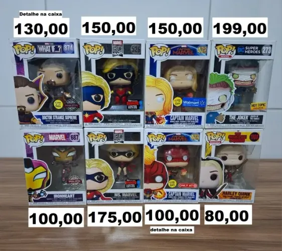 Funko Marvel / Dc ( preços nas fotos)