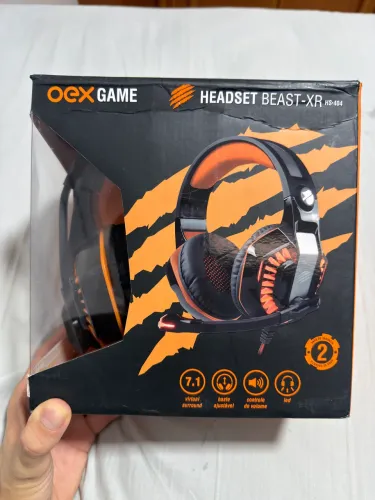 Headset / Fone de ouvido Gamer Oex Beast HS404 NOVO SEM USO