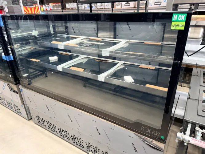 NBVR-150I VITRINE REFRIGERADA GOURMET INOX 1,50M - POLAR