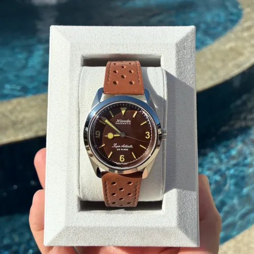 Relógio Nivada Grenchen Super Antarctic 3.6.9 Tropical 38mm Suíço Automático