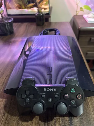 Playstation 3 Super Slim + 1 Controle Original + Jogos + Cabo HDMI (S/ VGA) + Energia
