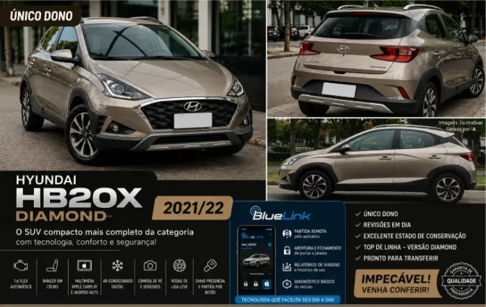 Hyundai HB20X Diamond 1.6 Flex 16V AUT 2022