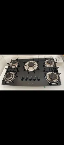 Cooktop 5 usado, ele funciona bem usando no isqueiro ou fósforo. 