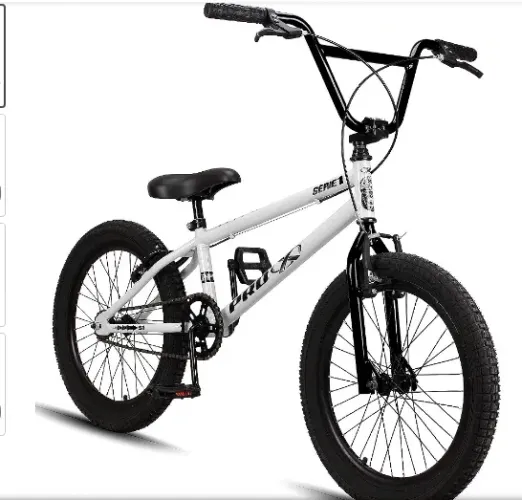 Bicicleta Pro-X Original Aro 20 (Nova Na Caixa) - Preta e Branca