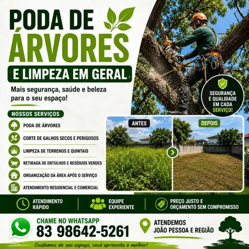 Poda de Árvores João pessoa - PB