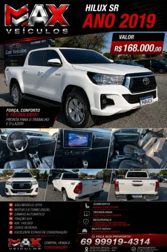 Toyota Hilux CD SR 4X4 2.8 TDI Diesel Aut. 2019