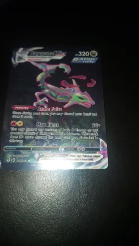 Vendo Cartão Pokemon Rayquaza Vmax Azure Pulse R$5000