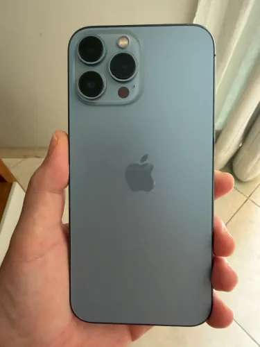 IPhone 13 Pro Max 128 GB (Sierra Blue) em estado de novo, extremamente bem conservado.
