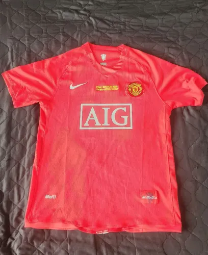 Camisa Clássica do Manchester United 2007/2008 na final da Liga dos Campeões