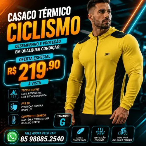 casaco fitness termico 