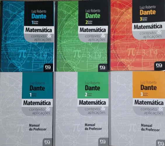 Matemática Dante volumes 01, 02 e 03 com caderno do professor 