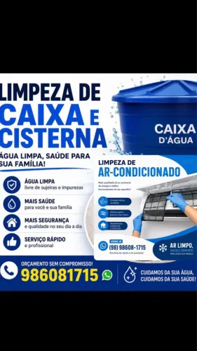Limpeza de ar-condicionado/ limpeza de caixa