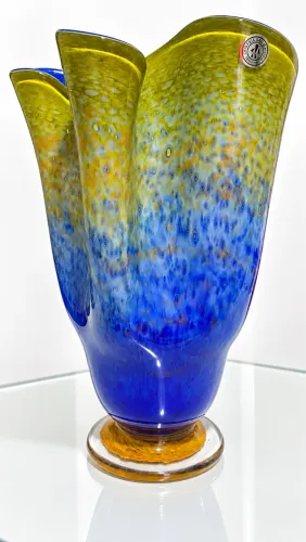 VASO EM CRISTAL MURANO - CRISTAIS SÃO MARCOS - 37 CM