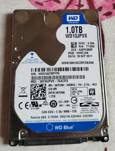 HD WD 1.0 tb SATA 540 RPM