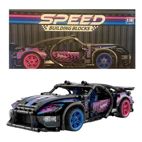 Lego Cyber Bugatti Super Sport para Corrida de 474 Peças